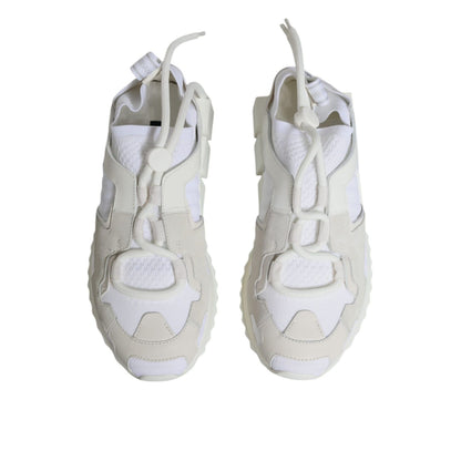 Dolce & Gabbana White Mesh Sorrento Trekking Sneakers Shoes