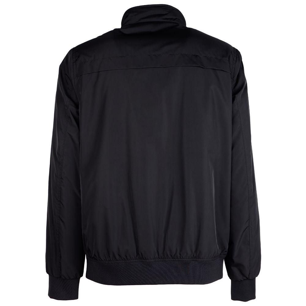 La Martina Black Polyester Jacket LA-14193-S