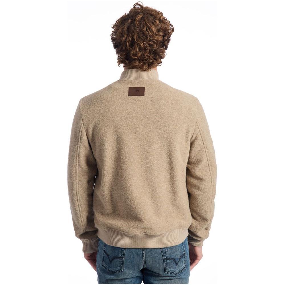 Roberto Pepe Luxury Beige Wool Men's Jacket