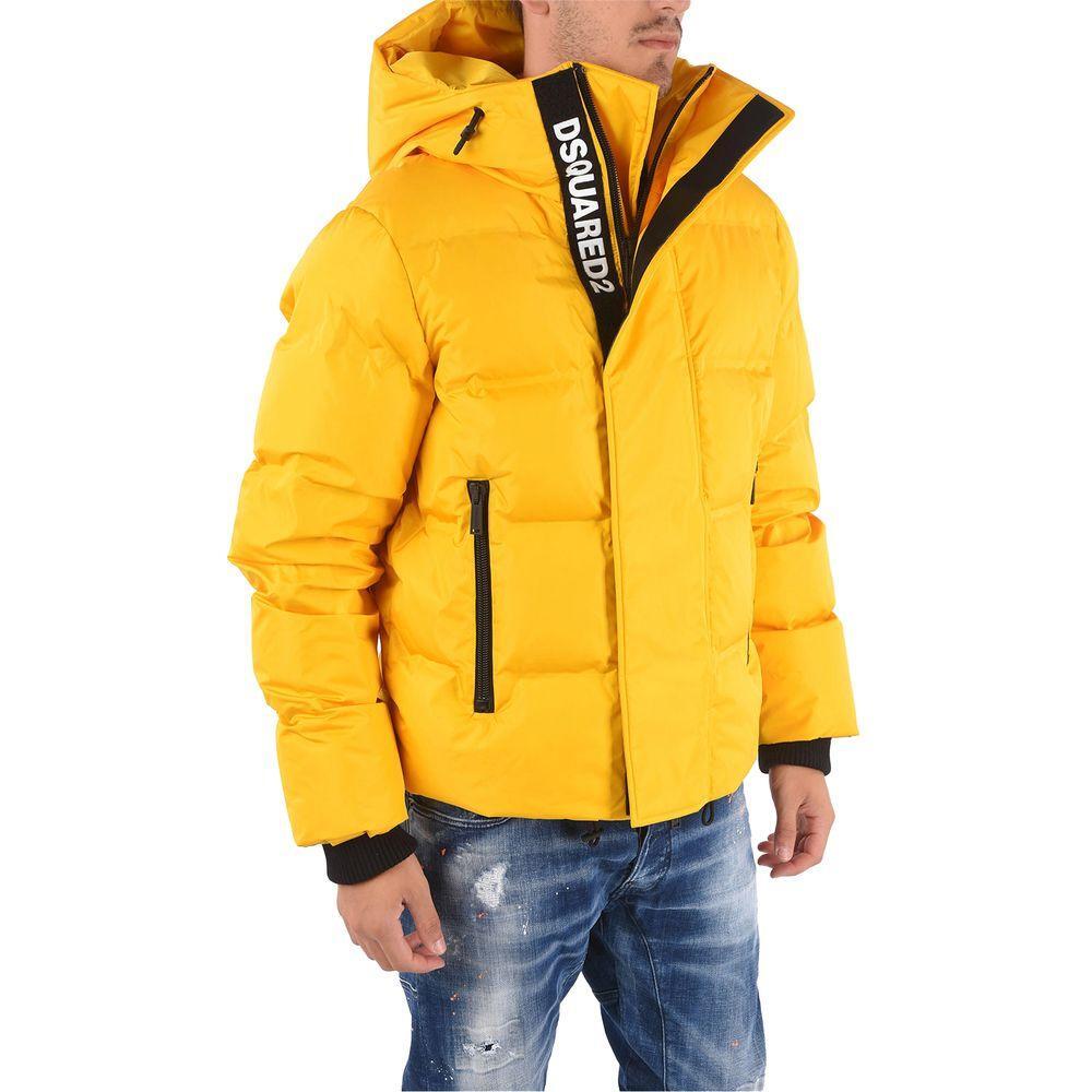 Dsquared² Yellow Nylon Men Jacket DS-14202-IT46 | S