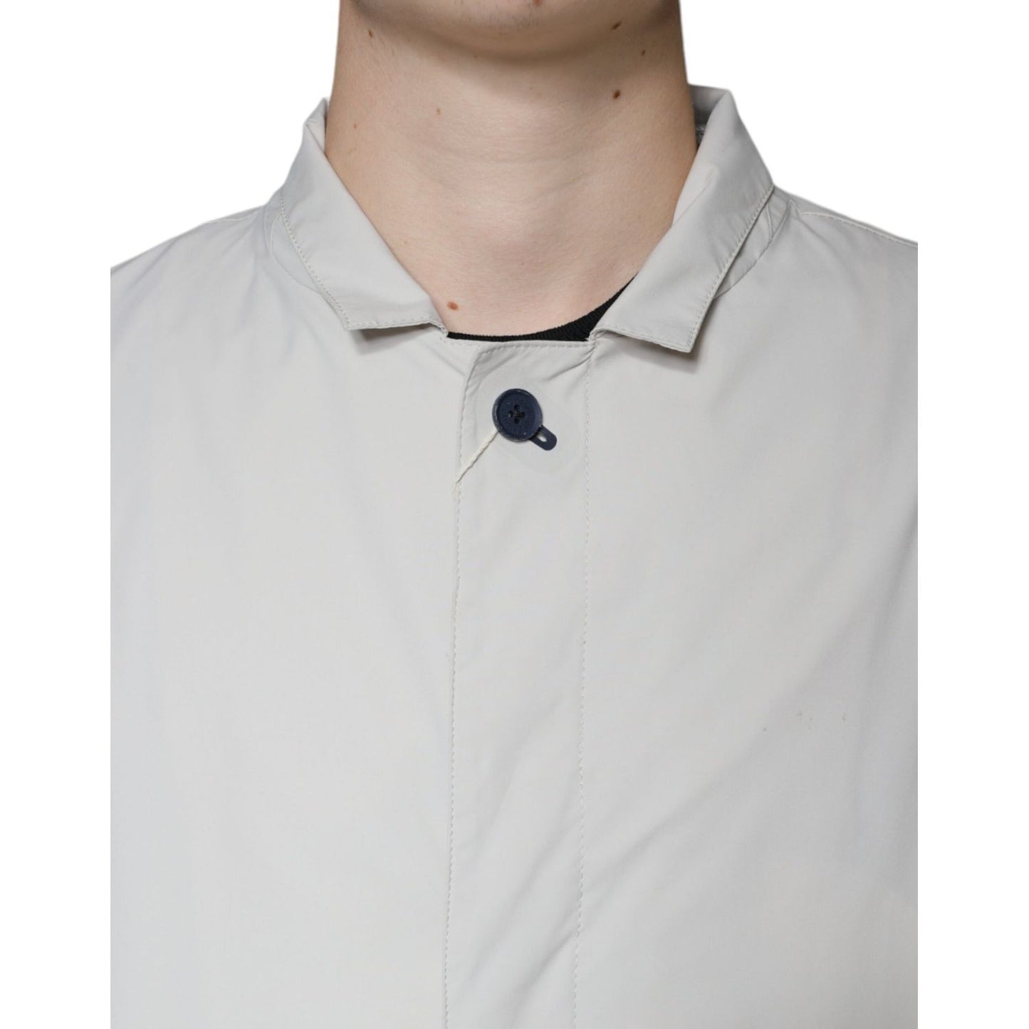 People Of Shibuya Off White Full Zip Coat Men Jacket