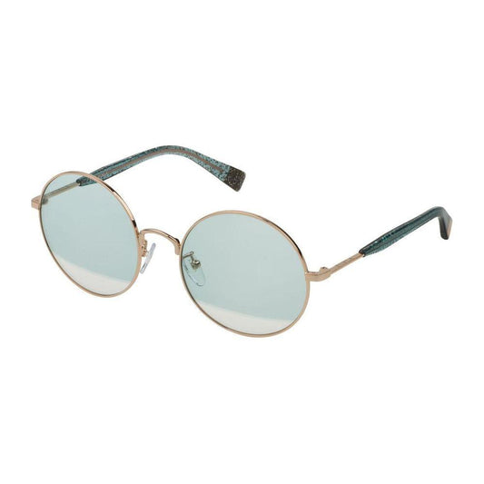 Furla Rose Gold Metal Sunglasses Furla Light Gray