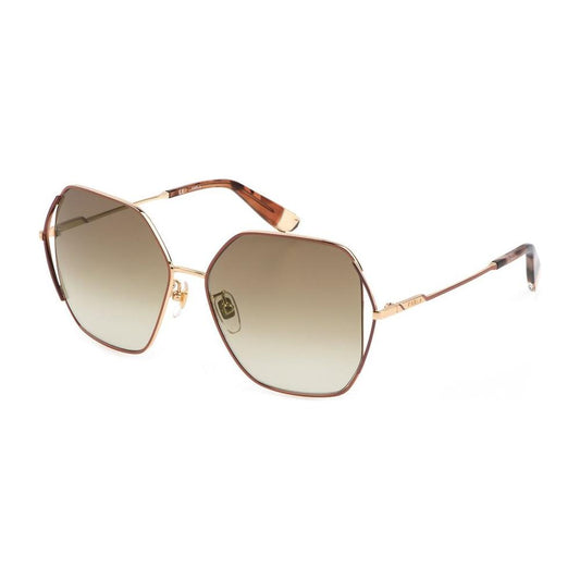 Furla Multicolor Metal Sunglasses Furla Rosy Brown