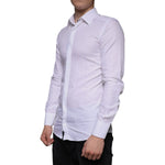 Dolce & Gabbana White Cotton Men Dress GOLD Formal Shirt TSH86306-38