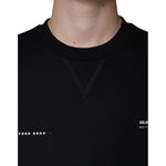 Dolce & Gabbana Black Logo Print CrewNeck Sweatshirt Sweater TSH7918-46