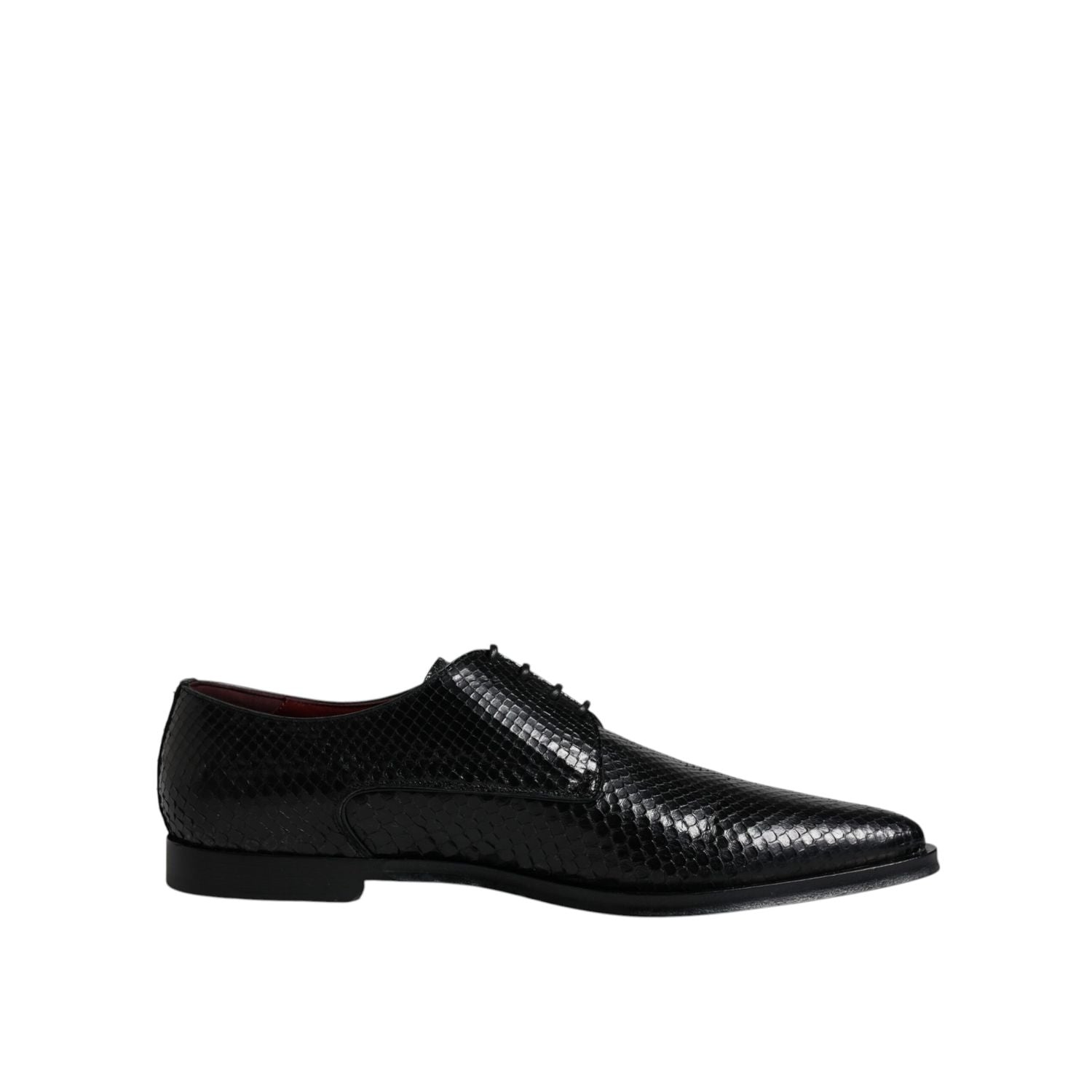 Dolce & Gabbana Black Leather Derby Formal Dress Shoes