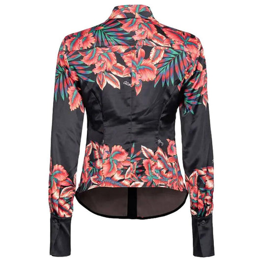 PINKO Black Viscose Shirt PINKO Dark Slate Gray