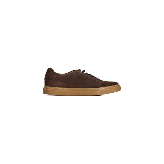 Roberto Pepe Luxury Brown Calfskin Men Sneaker RO-24746-EU40/US7