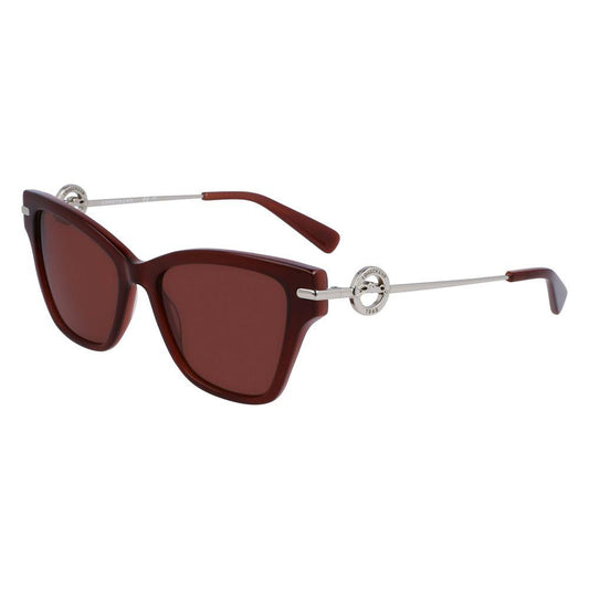 Longchamp Brown Acetate Sunglasses Longchamp Saddle Brown