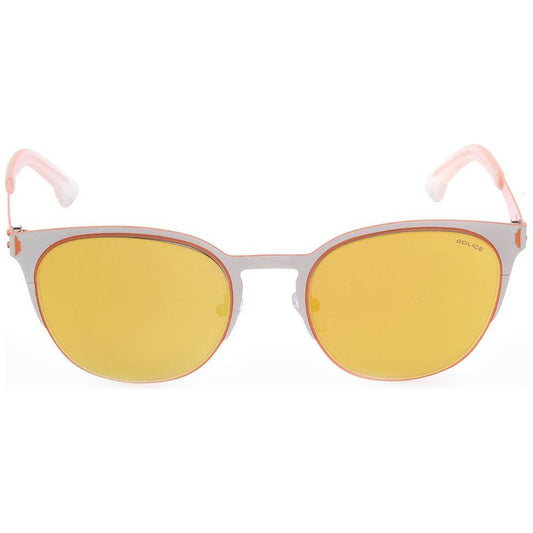 Police Bicolor Metal Sunglasses Police Sandy Brown