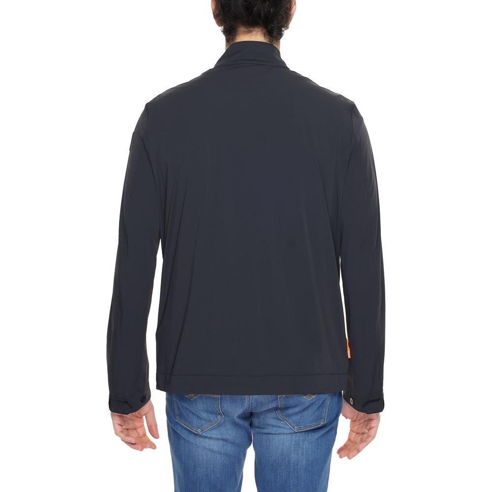 Suns Black Nylon Jackets & Coat