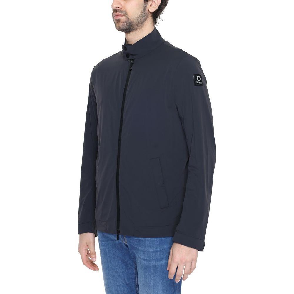 Suns Black Nylon Jackets & Coat