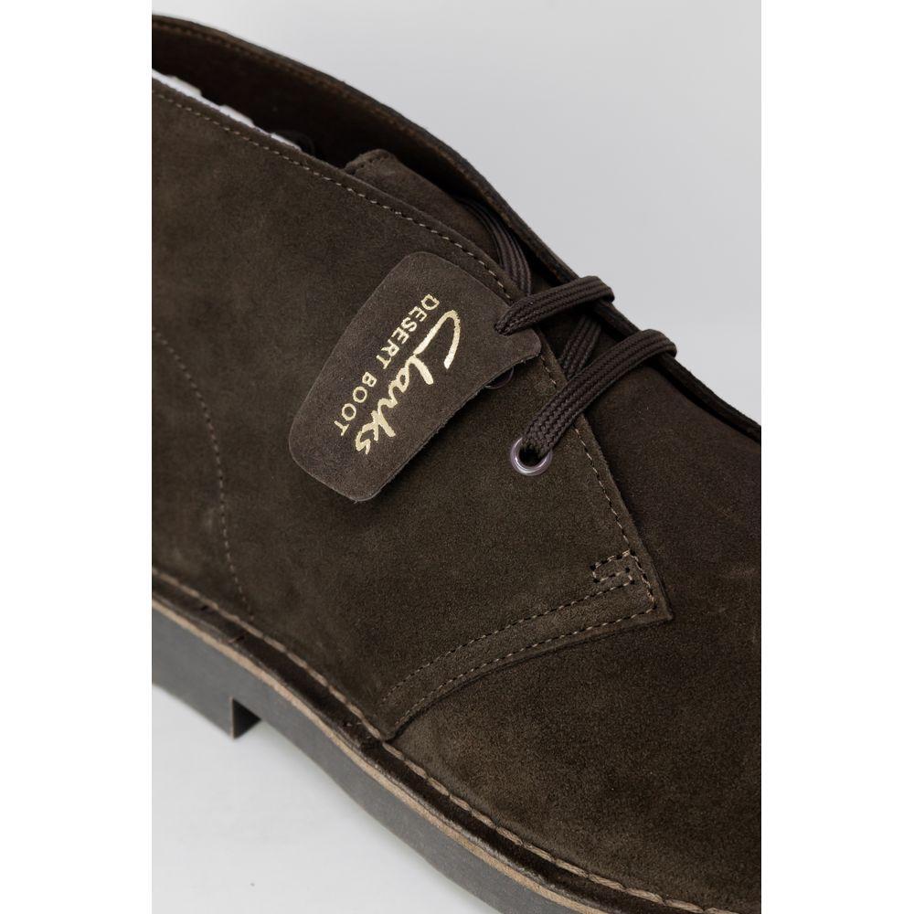Clarks Brown Leather Boot CL-9879500140-EU44.5/US11.5