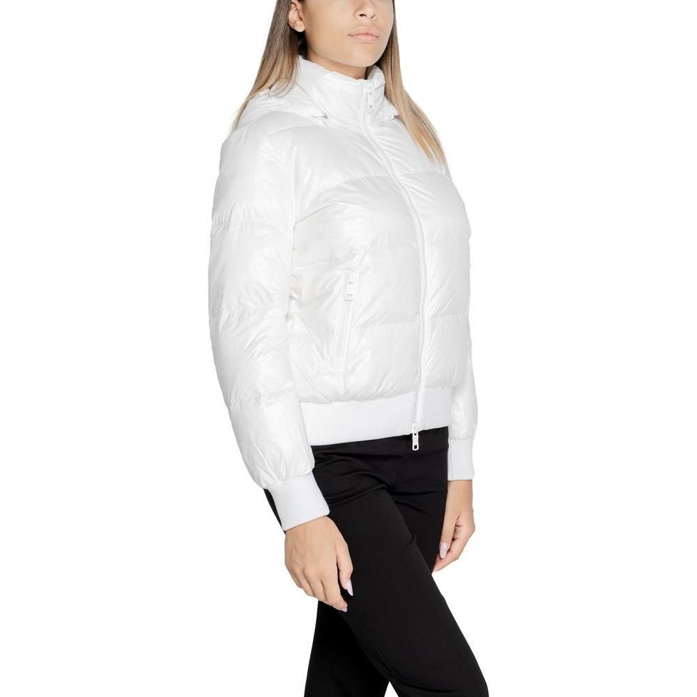Armani Exchange White Polyamide Jackets & Coat