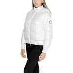 Armani Exchange White Polyamide Jackets & Coat