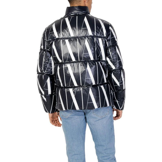 Armani Exchange Black Polyester Jackets & Coat
