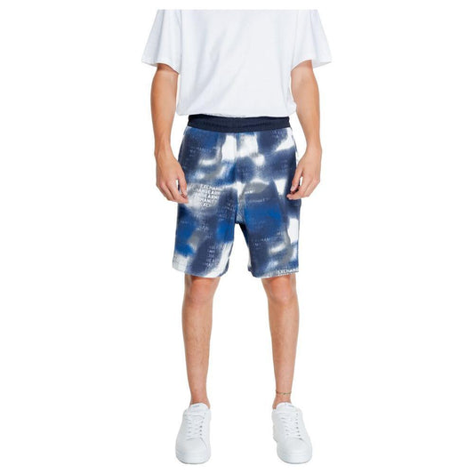 Armani Exchange Blue Cotton Bermuda AR-14793100010-IT48 | L