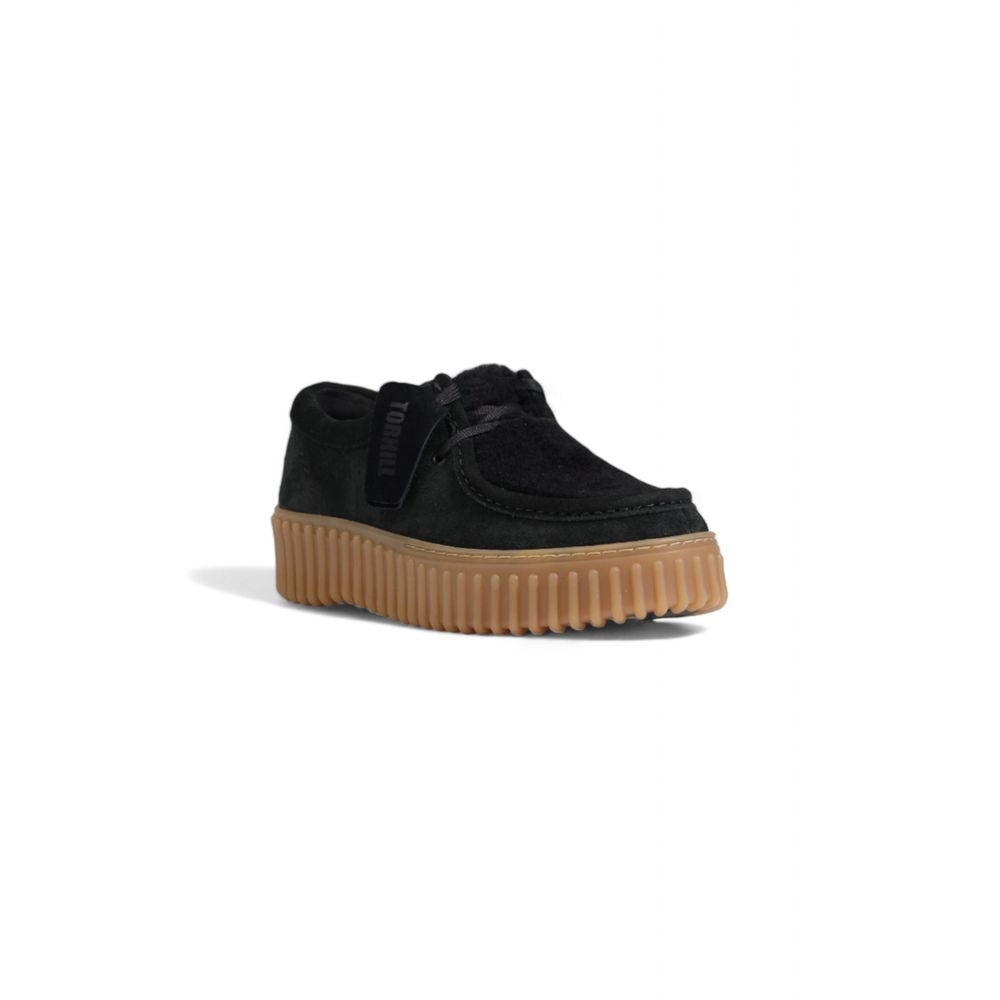 Clarks Black Sponge Platform Pumps