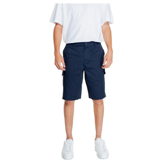 Armani Exchange Blue Cotton Bermuda AR-14793000010-W29