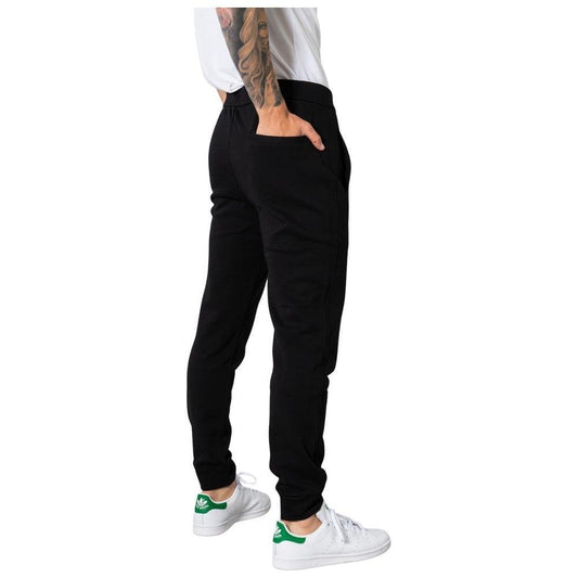 Armani Exchange Black Cotton Joggers Workout Pant AR-7252800009-IT54 | XXL