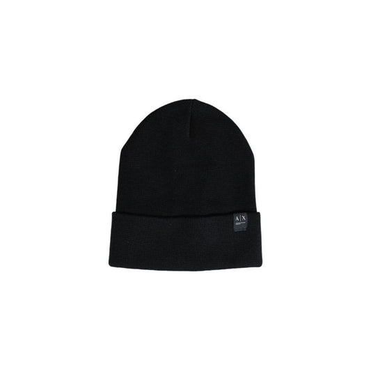 Armani Exchange Black Polyester Caps Baseball Hat