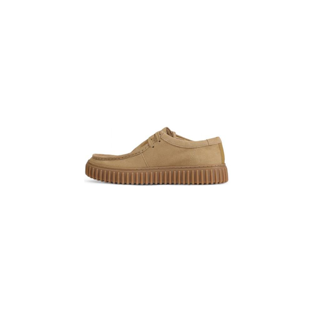 Clarks Clarks Beige Suede Leather Casual – MEN'S SHOES – COLLECTION: FALL/WINTER – COMPOSITION: 100% Suede