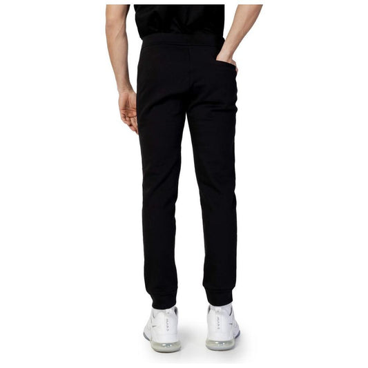 Armani Exchange Black Cotton Joggers Workout Pant AR-10432200009-IT42 | XS