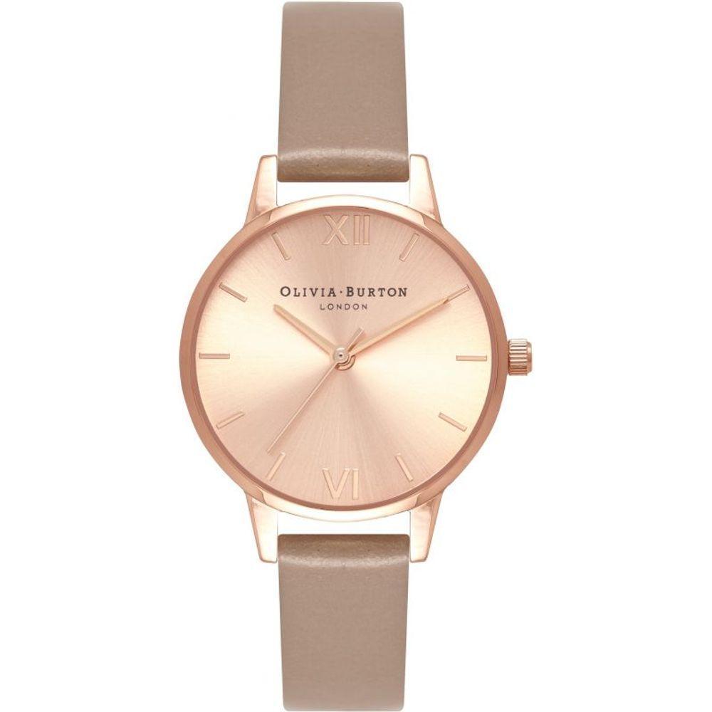 Olivia Burton Brown Artificial Leather Dress Watch
