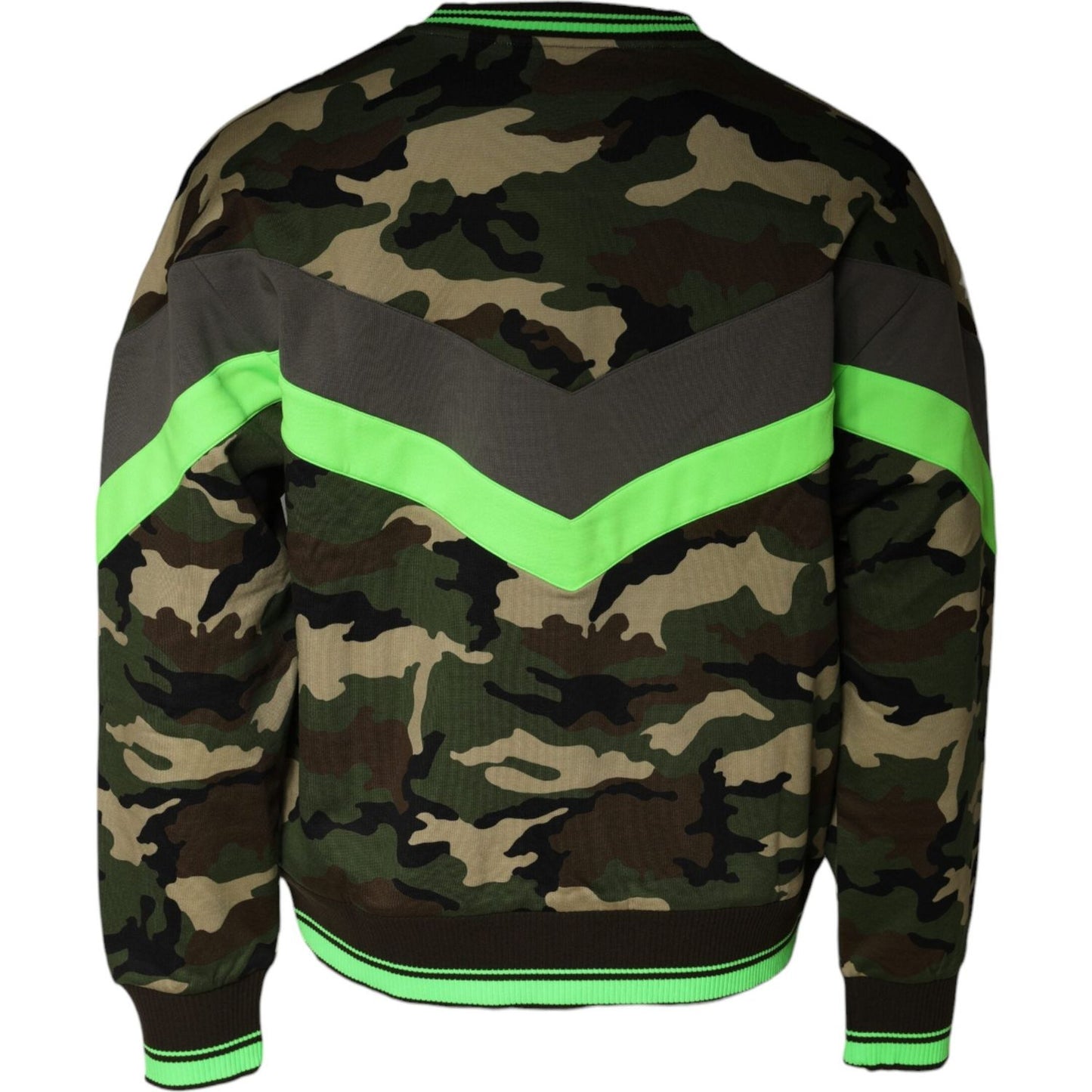 Dolce & Gabbana Multicolor Camouflage Sweatshirt Sweater TSH86730-50