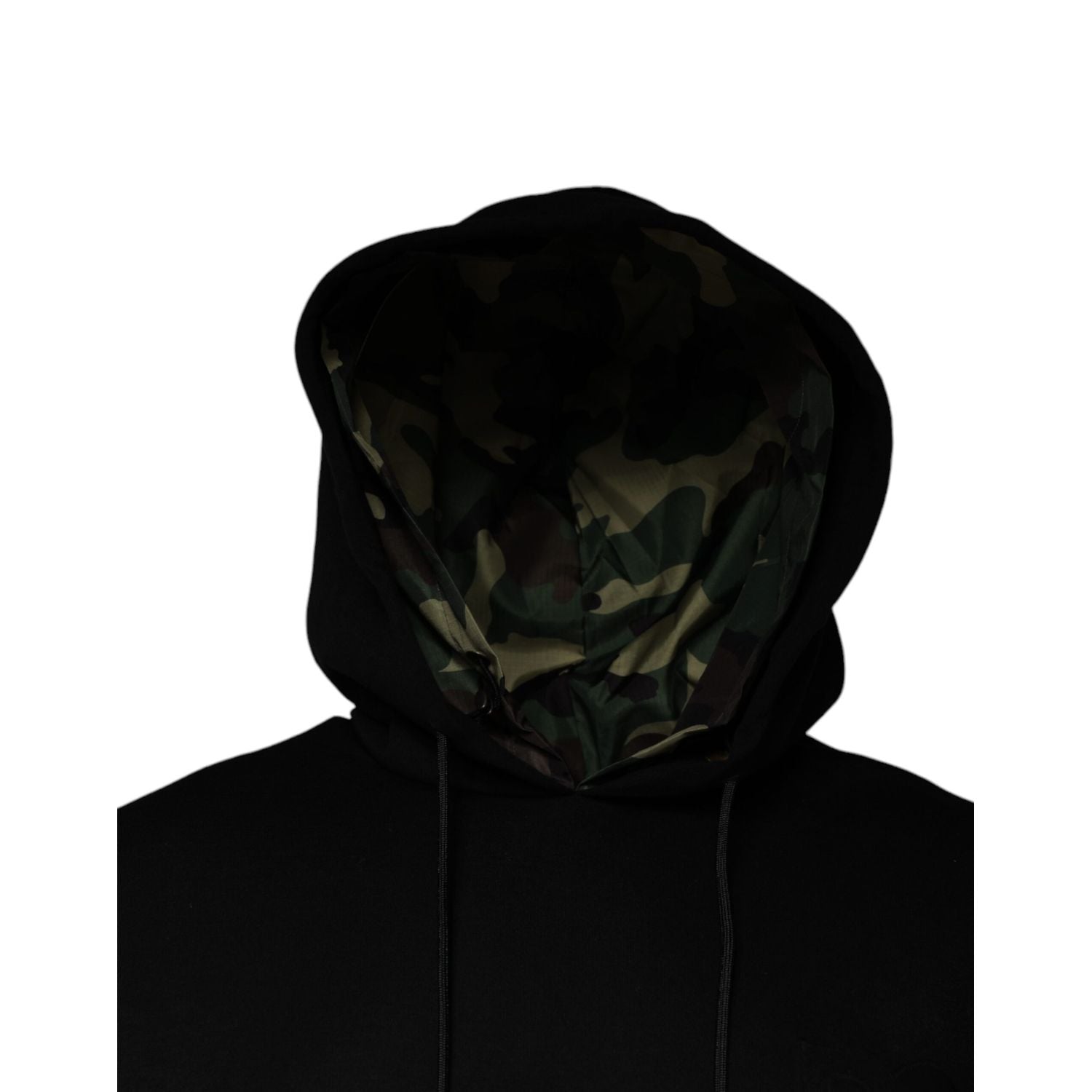 Dolce & Gabbana Black Pocket CottonHooded Sweatshirt Sweater