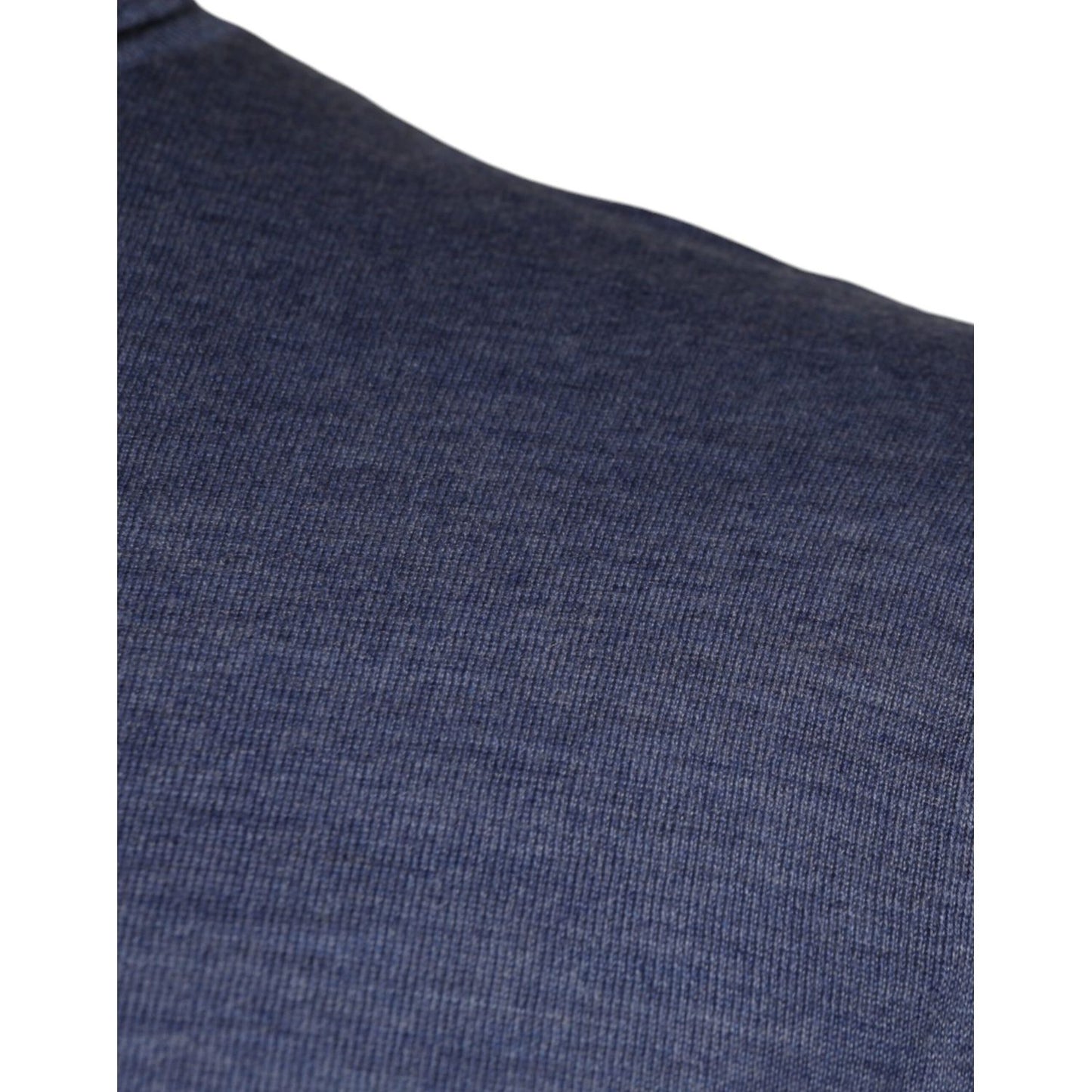 Dolce & Gabbana Purple Blue Long Sleeve Turtleneck Pullover Sweater