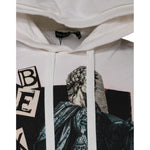 Dolce & Gabbana White Caesar Cotton Hooded Pullover Sweater TSH87225-48