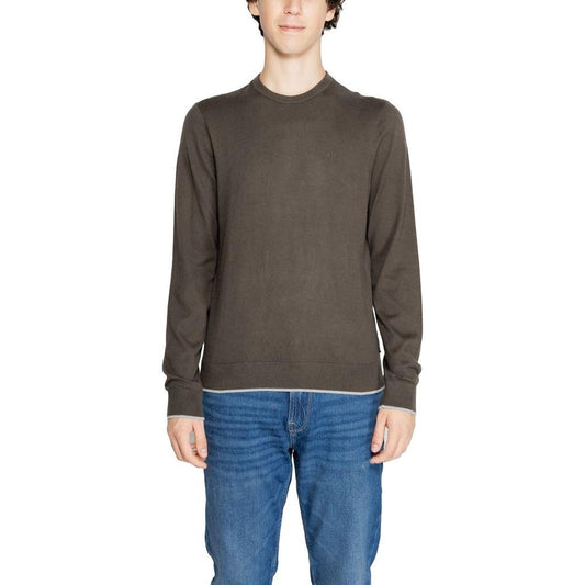 Armani Exchange Green Cotton T-Shirt Armani Exchange Dark Slate Gray