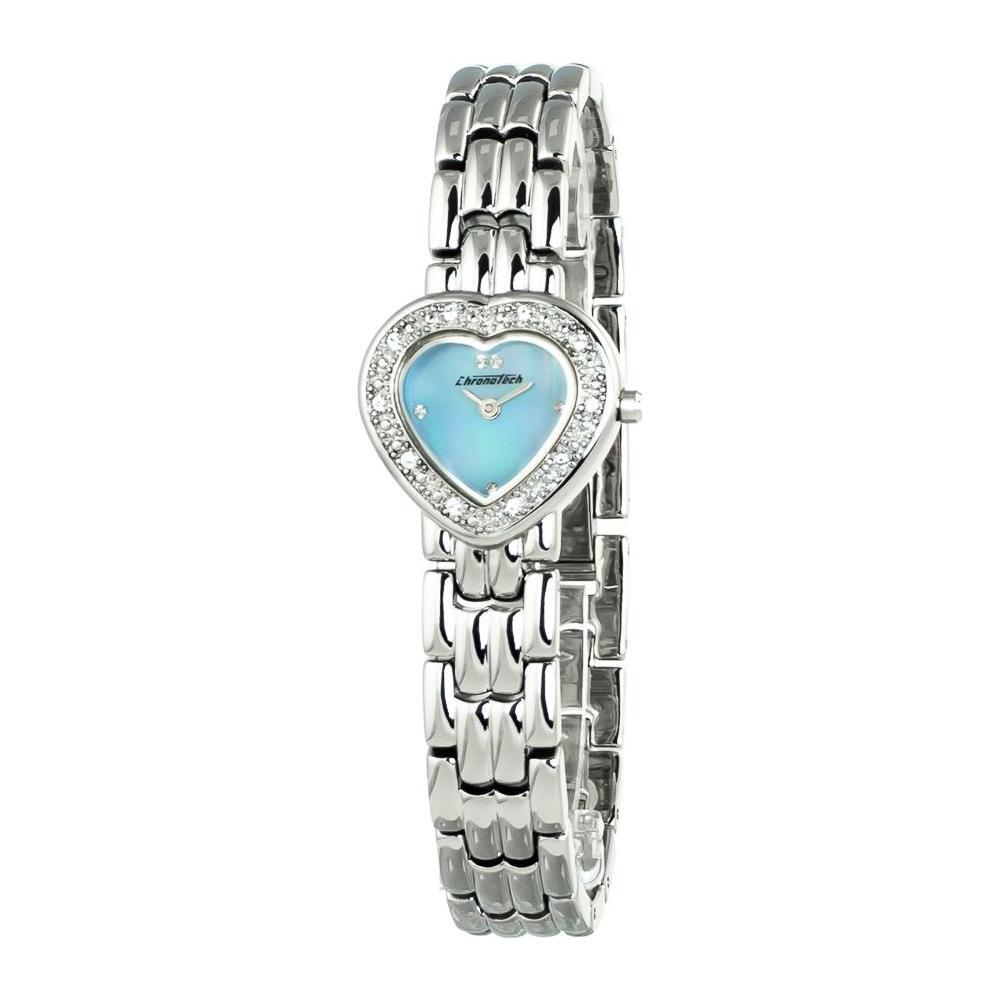 Chronotech Silver Stainless Steel Dress Watch