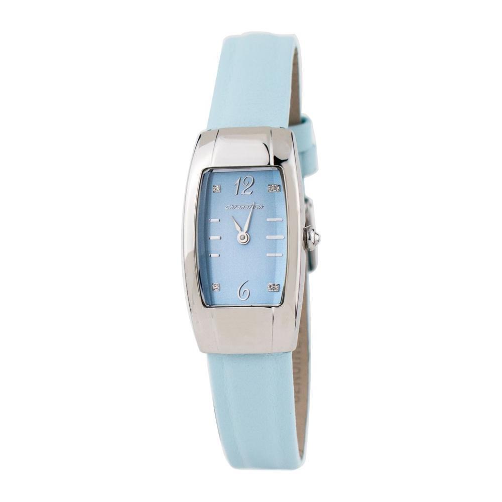 Chronotech Blue Leather Watch