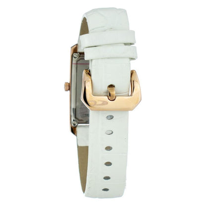 Chronotech White Leather Watch