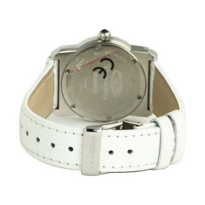 Chronotech White Leather Watch