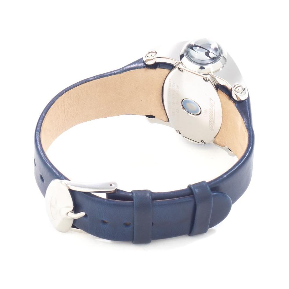 Chronotech Blue Leather Dress Watch