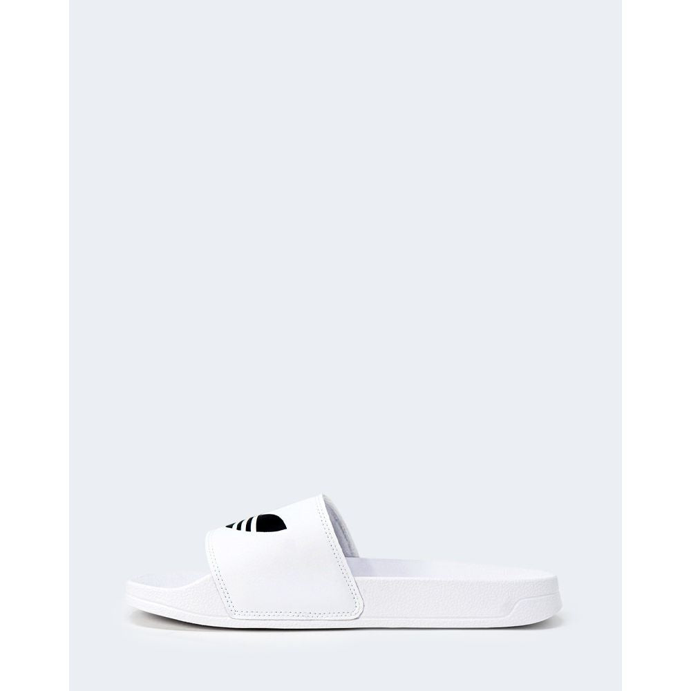 Adidas White Polyester Slipper