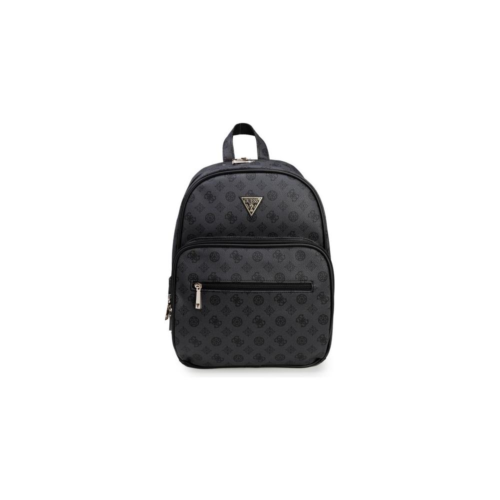 Front view with bag zipped and handles upright.