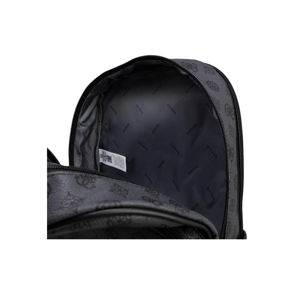 Front view with bag zipped and handles upright.