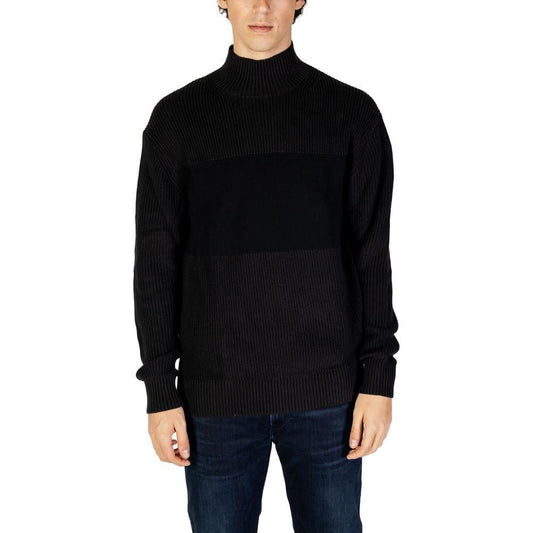 Calvin Klein Jeans Black Cotton Sweater CA-14580900009-IT46 | M