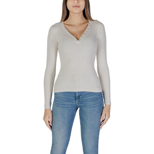 Guess Cream Viscose Long Sleeve GU-14687700143-XXL