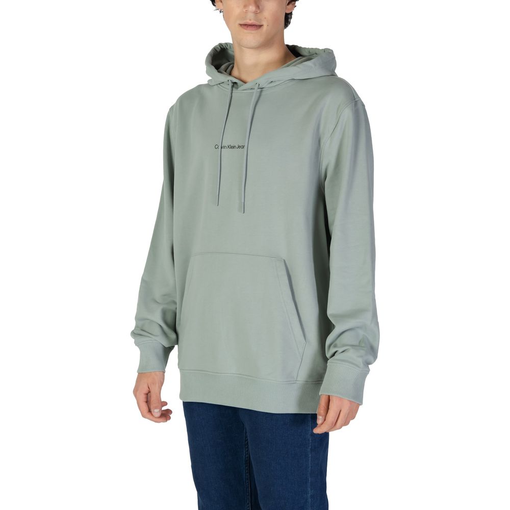 Calvin Klein Jeans Green Cotton Hoodie