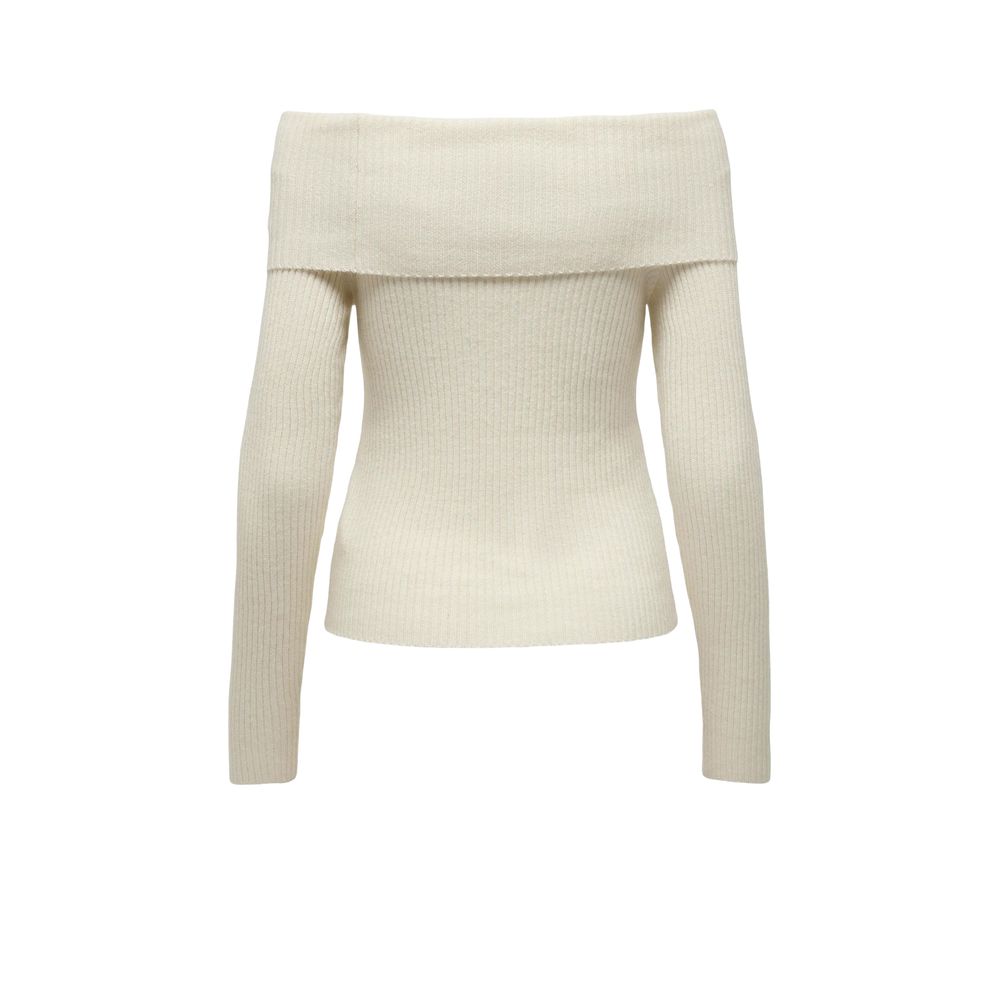 Only Cream Viscose Sweatshirt