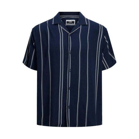 Jack Jones Blue Viscose Shortsleeve JA-13396000128-IT48 | L