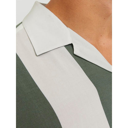 Jack Jones Green Viscose Shortsleeve