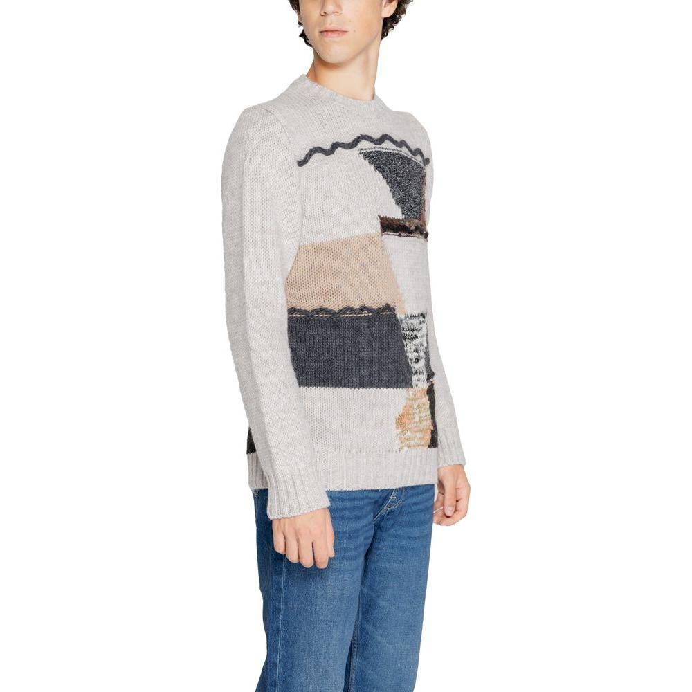 Gianni Lupo Beige Marabou Sweater GI-14787000127-IT54 | XXL