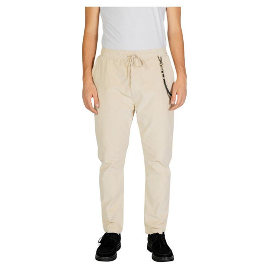 Gianni Lupo Cream Cotton Pant GI-14788200143-IT50 | L