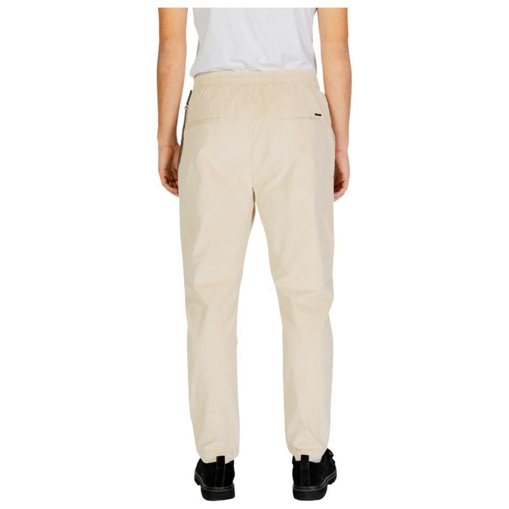 Gianni Lupo Cream Cotton Pant GI-14788200143-IT50 | L